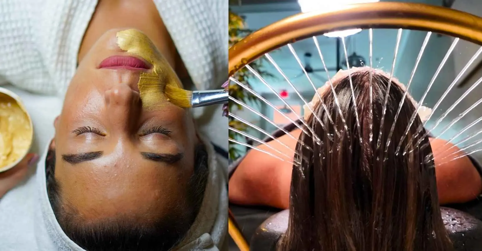 A facial and head spa treatment at Balanced Beauty